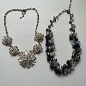 2 aldo statement necklaces